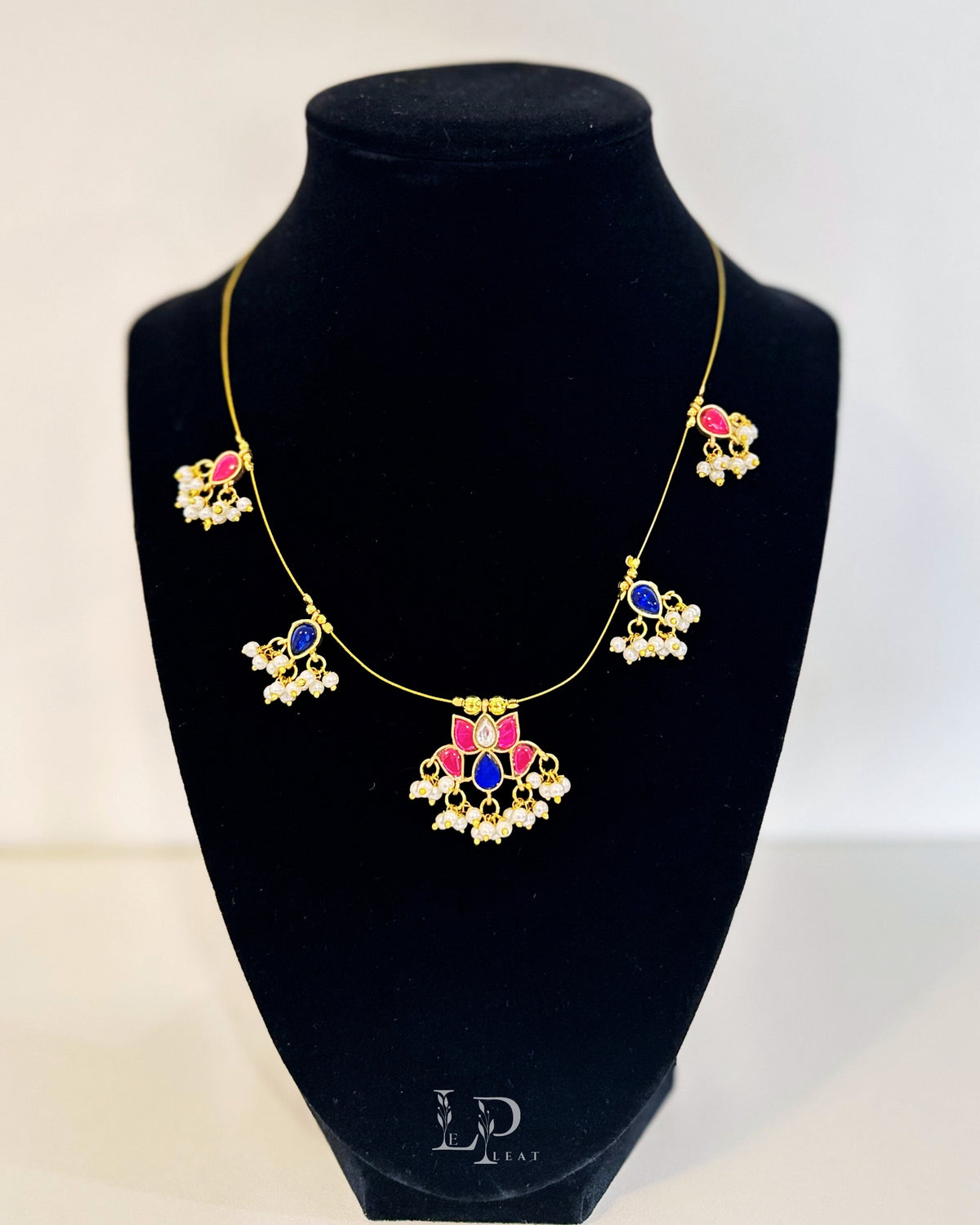 Tamara | Delicate Thin Necklace with Lotus Pendant