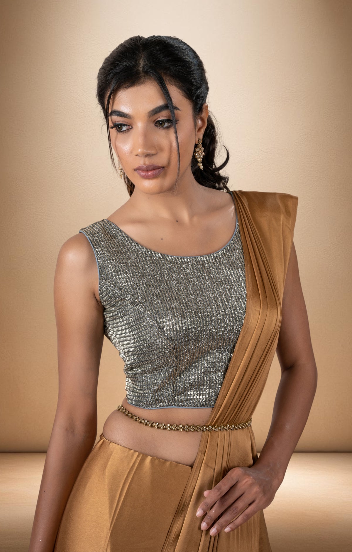 Grey Shimmer Blouse